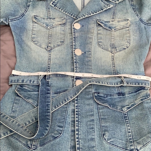 Vintage Long Jean Jacket - Picture 4 of 7